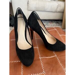 Cole Haan Nike Air Platform heels black suede